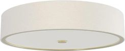 Orlicki Design Okrągły Plafon Zalindro Pl Old Gold 54 Z Tkaniny Tuba Biały (Or85976)