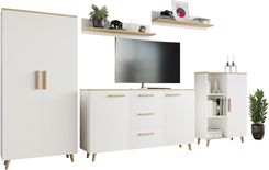 Per la vita Zestaw Mebli Ściennych Lund dąb artisan/biały 5907628979969