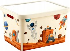 Pojemnik Katex Stafi Kosmos Mars Z Pokrywą Tworzywo Sztuczne Wielokolorowy Na Zabawki Dla Dzieci 18.2 L 59057215436675908044780863