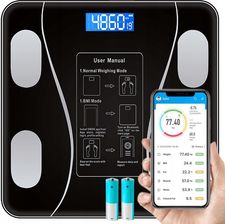 Retoo Waga Łazienkowa Analityczna Bluetooth Smart Android Ios Inteligenta+Baterie (E678)
