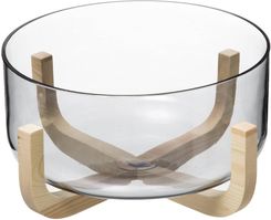 Secret De Gourmet Miska Na Sałatkę Arha 24Cm Szklana Z Drewnianą Podstawką (173779)