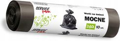 Service Pack Worki na śmieci Mocne LDPE czarne 240L 10 szt (WORKINAŚMIECIODPADY240LMOCNE10SZT)