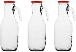 Sezon 3szt. Butelka 1550Ml Na Sok Mleko Do Wody Z Uchwytem Karafka Zakrętką