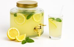 Słój Z Kranem Ryflowany 2L