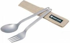 Snow Peak Komplet Sztućców Titanium Fork & Spoon Set