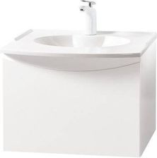 Szafka łazienkowa Oval OS-60x biała z umywalką meblową UMO-61 cm
