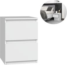 Szafka nocna do sypialni biały mat 30x30x40