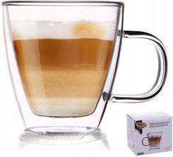 Szklanka Termiczna z Podwójną Ścianką Filiżanka do Kawy Herbaty Ziół 0,18L