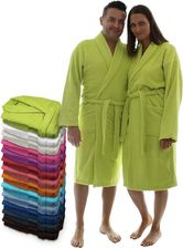 Szlafrok Kąpielowy Unisex Frotte Bawełniany Miękki Chłonny Zielony L