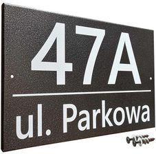 Tabliczka Adresowa Grafit 20x32 Cm Nadruk UV METALBUD.EU 5907339061441