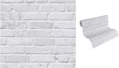 Tapety Tapeta Ścienna Biała Cegła 3D Mur Zmywalna
