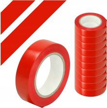 Taśma Izolacyjna PVC 19mm x 20m Czerwona Elektryczna Wodoodporna AZ621