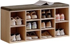 TIMETRADE Szafka na buty z siedziskiem i szufladą loft do przedpokoju sonoma 5904890443136