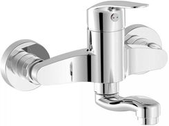 Tres Bateria Zlewozmywakowa Ścienna Wylewka 130 Mm Chrom (21632010)