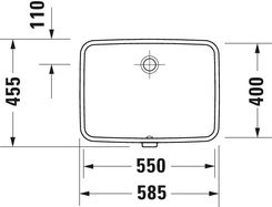 Umywalka podblatowa Duravit No.1 55x40 cm biały Alpin 03955500282
