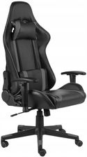 VidaXL Obrotowy fotel gamingowy, szary, PVC 20483