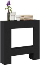 vidaXL Obudowa Kominka Czarna Materiał Drewnopochodny 81x18x82cm 854599