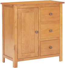vidaXL Szafka 70x35x75cm Lite Drewno Dębowe I Mdf