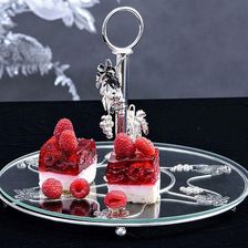 Villa Italia Patera Na Ciasto Z Uchwytem Posrebrzana 30cm Silber (ZH682)