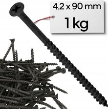 Wkręty Do Drewna Czarne 4,2x90mm
