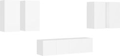 Zakito Home Wisząca Szafka Rtv 6 Elementowa Biała (ZH3078679)