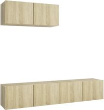 Zakito Wisząca Szafka Rtv Dąb Sonoma 80X30X30 Cm