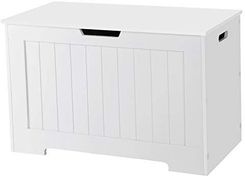 Zanzani Skrzynia siedzisko biała płyta MDF 76.01x40.01x48 cm (SE0327)