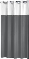 Zasłona prysznicowa Sealskin Double poliester / bawełna 180x200 cm szara (233521314)