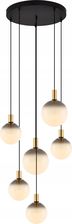 Zuma Line Lampa Wisząca Do Salonu Czarno Złota Szklane Kule Klosze (DU317746L)