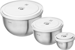 Zwilling Zestaw 3 Stalowych Misek Próżniowych Z Pokrywką Fresh&Save
