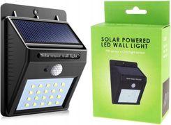 Zyle Kinkiety Ogrodowe Solarne Ip65 Czujnik Ruchu Czarny