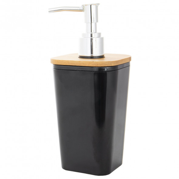 Dozownik Do Mydła W Płynie Pojemnik Elegancki Dyspenser Czarny Mat 330 ml