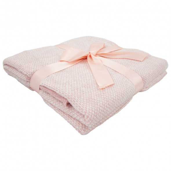 Koc akrylowy, pled, narzuta, miękki 130x160 cm różowy