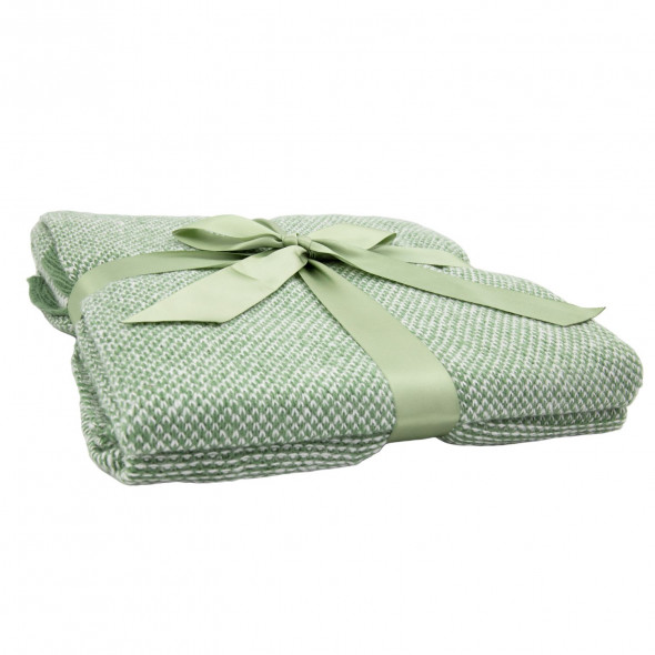 Koc akrylowy, pled, narzuta, miękki 130x160 cm zielony