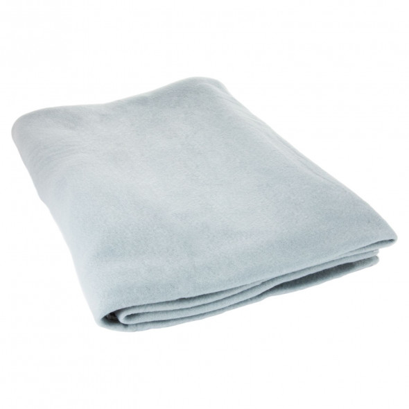 Koc polarowy, z mikrofibry miękki pled narzuta 130X160 brudny niebieski