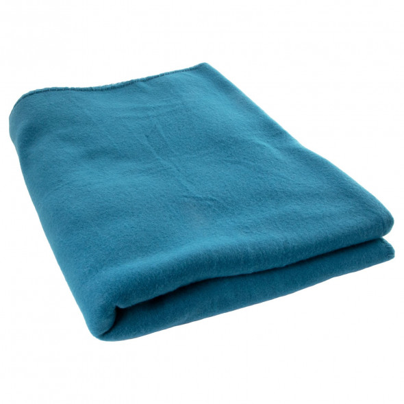 Koc polarowy z mikrofibry miękki pled narzuta 130X160 granatowy