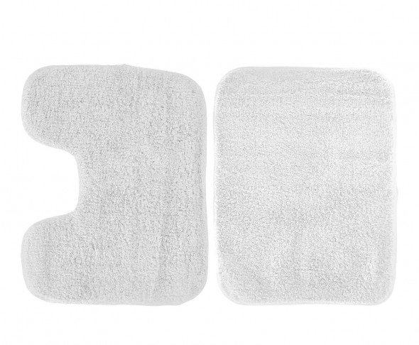 Komplet Dywaników Łazienkowych 2 Sztuki Biały