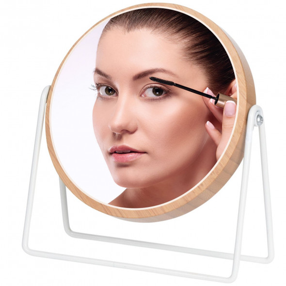 Lusterko Do Makijażu Kosmetyczne Dwustronne Powiększające 3x