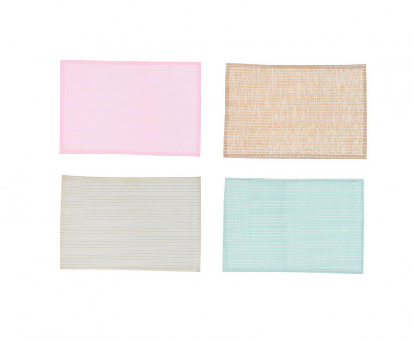 Mata. Podkładka stołowa pod talerze. Wykonana z tkanych włókien papierowych.