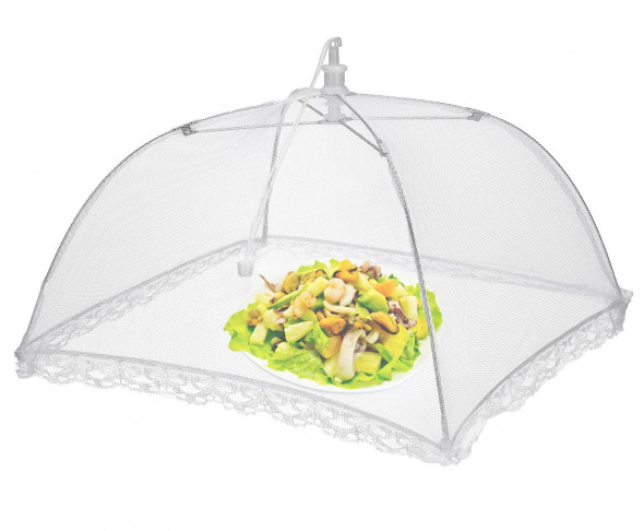 Moskitiera Na Stelażu Na Talerz Owoce Klosz Osłona Na Żywność Przed Owadami