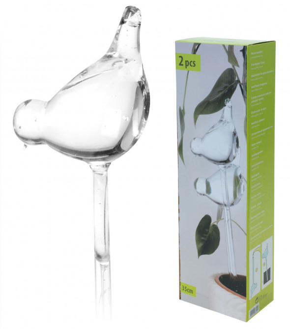 Nawadniacz do kwiatów do doniczek do roślin dozownik do wody na wodę PTASZKI 2 szt