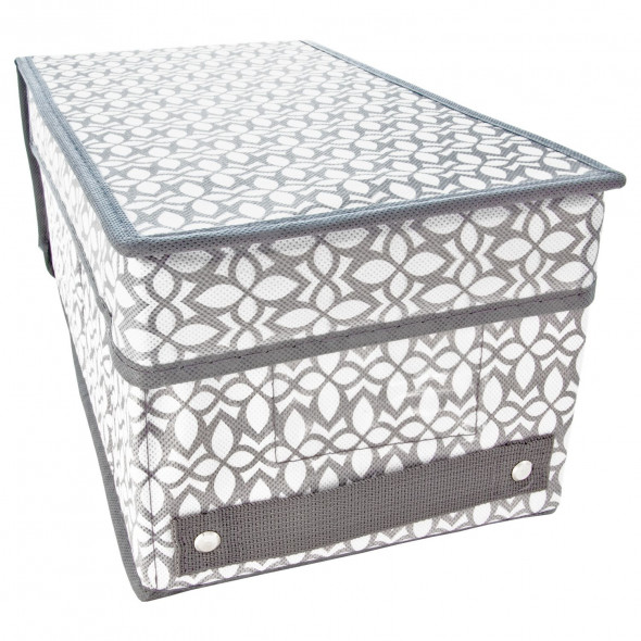 Organizer do szafy średni pudełko tekstylne rozmiar M szary