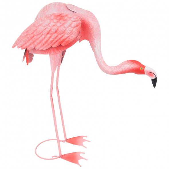 Ozdoba Ogrodowa Figura Rzeźba Metalowa Dekoracja Do Ogrodu Flaming Pochylony