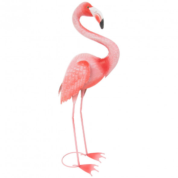 Ozdoba Ogrodowa Figura Rzeźba Metalowa Dekoracja Do Ogrodu Flaming Wyprostowany