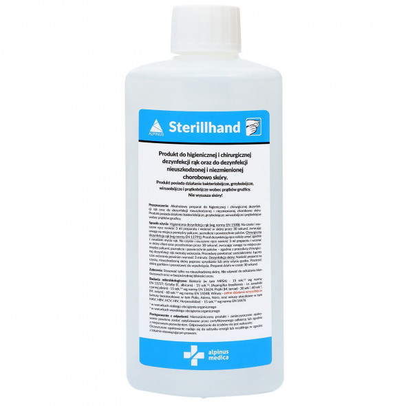 Płyn Do Dezynfekcji Rąk Sterillhand 500 ml Pompka