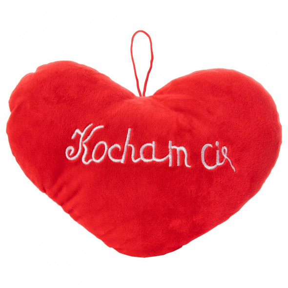 Poduszka serce na walentynki 30 cm z dźwiękiem Poduszka na walentynki