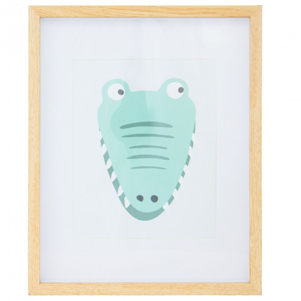 Ramka Na Zdjęcia Do Pokoju Dziecięcego Obrazek 38x30 cm Krokodyl