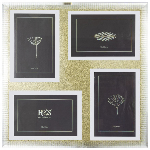 Ramka Na Zdjęcia Glamour Multiramka Zdjęcia 10x15 cm Wzór 2 - Paski Pionowe