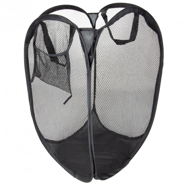 Składany Kosz Na Pranie Pojemnik Worek Na Pranie Zabawki Bieliznę Czarny