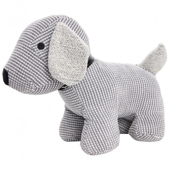 Stoper Do Drzwi Okien Odbojnik Blokada Pluszak Piesek 28 cm Szary